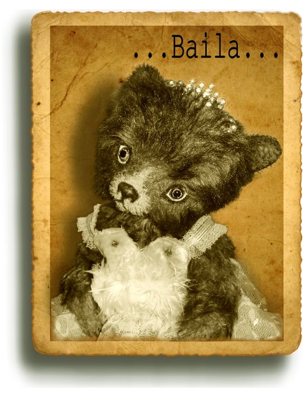 Baila  - Handmade Teddy Bears, Mohair Teddy Bears, Artist Teddy Bears by Award Winning Artist Denise Purrington